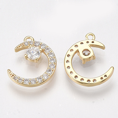 Brass Micro Pave Cubic Zirconia Charms(X-KK-T038-507A)-2