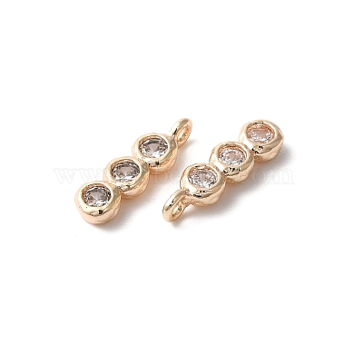 Brass Pave Clear Cubic Zirconia Charms(KK-O144-32G)-2