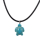 Synthetic Turquoise Pendant Necklaces(NJEW-JN04531-01)-1