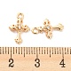 Brass Micro Pave Cubic Zirconia Charm(KK-E090-04G)-3