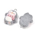 Flocking Opaque Resin Pendants(RESI-P053-03C-P)-2