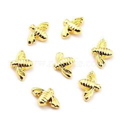 Alloy Cabochons, 3D Bee, Nail Art Decoration Accessories, Golden, 3.5x5.5x1mm(X-MRMJ-K014-02G)