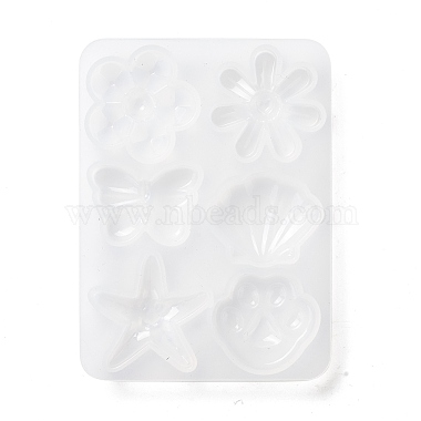 Flower & Shell & Starfish & Paw Print & Butterfly Silicone Molds(DIY-P059-07)-4