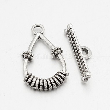 Antique Silver Drop Alloy Toggle and Tbars