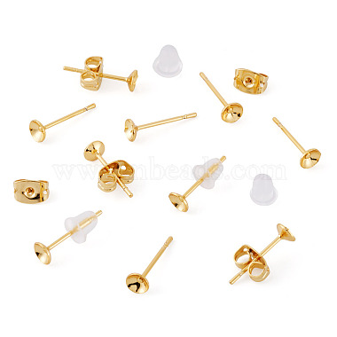 50Pcs Brass Earring Settings(KK-TA0008-38C)-3