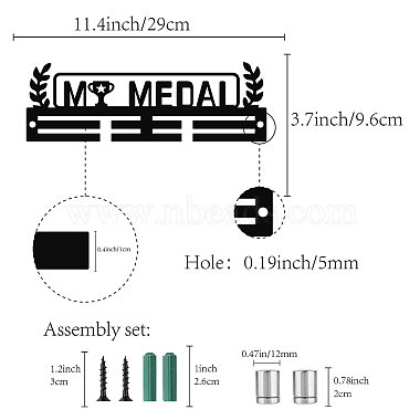 Acrylic Medal Holder(AJEW-WH0296-012)-3