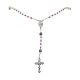 collier de perles de chapelet en perles de verre(NJEW-TA00082-03)-2