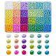 312G 24 Color 8/0 Baking Paint Glass Seed Beads(SEED-YW0002-14)-1