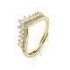 Brass Micro Pave Cubic Zirconia Adjustable Rings(RJEW-H225-05G)-1