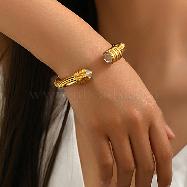 Stainless Steel Thick Cuff Bangles(AS5060-1)-3