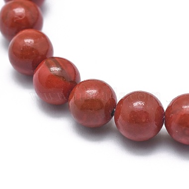 Natural Red Jasper Bead Stretch Bracelets(X-BJEW-K212-B-012)-3