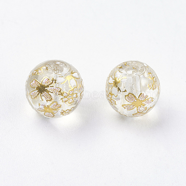8mm Clear Round Glass Beads