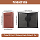 2Pcs 2 Colors PU Leather Passport Cover(OFST-CL0001-10C)-2