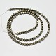 Natural Pyrite Round Beads Strands(G-F197-09-2mm)-3
