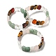 Natural Mixed Gemstone Rectangle Beaded Stretch Bracelets(BJEW-E093-01)-1