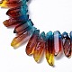 Natural Quartz Crystal Dyed Beads Strands(G-I345-02E)-3