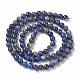 Natural Lapis Lazuli Round Beads Strands(G-I181-09-4mm)-2