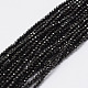 Natural Black Spinel Beads Strands(G-E351-01)-1
