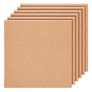 Cork Sheets, for Kitchen Hot Mats, Cup Mats, Bulletin, Square, 300x300x4mm(DIY-WH0430-451C)