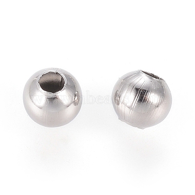 304 Stainless Steel Round Seamed Beads(A-STAS-R032-4mm)-2