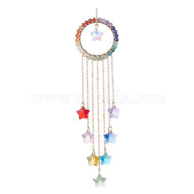 Colorful Ring Glass Pendant Decorations