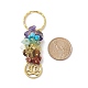 Porte-clés pendentif pierre gemme naturelle chakra(KEYC-JKC00414-04)-3