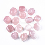 Natural Rose Quartz Beads, Healing Stones, for Energy Balancing Meditation Therapy, Tumbled Stone, Vase Filler Gems, No Hole/Undrilled, Nuggets, 24~30x18~28x11~22mm 250~300g/bag(G-N332-018)
