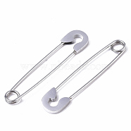 201 Stainless Steel Safety Pins, Stainless Steel Color, 39x8x1.5mm, Pin: 1mm(X-STAS-S079-197P)