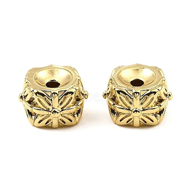 Real 18K Gold Plated Column Brass Spacer Beads