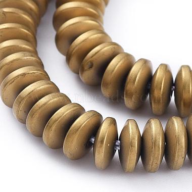 Electroplate Non-magnetic Synthetic Hematite Heishi Beads Strands(G-M007-20B)-3