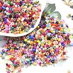 Glass Cylinder Seed Beads, Mixed Style, Mixed Color, 1.5~2.5x1.5~2mm, Hole: 0.9~1.2mm, about 45000pcs/450g(SEED-XCP0001-40)