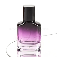 Gradient Glass Perfume Spray Bottles, Essential Oil Refillable Empty Bottle, Plum, 5x5x9.1cm, Capacity: 30ml(1.01fl. oz)(PW-WG72064-06)