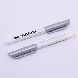 Epoxy Resin Drawing Pen, Metallic Markers Paints Pens, Graffiti Signature Pen, Daily Supplies, Silver, 141x16.5x12mm(AJEW-J033-02B)
