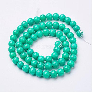 Chapelets de perles rondes en jade de Mashan naturelle(X-G-D263-6mm-XS15)-3
