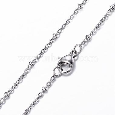 304 Stainless Steel Cable Chain Necklaces(NJEW-P147-06P)-3