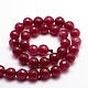 Dyed Natural White Jade Round Beads Strands(G-E313-10mm-05)-2