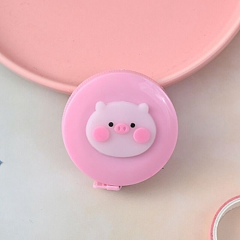 Plastic Tape Measure, Soft Retractable Sewing Tape Measure, for Body, Sewing, Pig, 52mm
