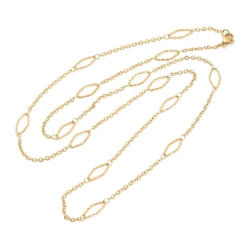 Ion Plating(IP) 304 Stainless Steel Necklaces, Rolo Chains, Golden, 31.69x0.28 inch(80.5x0.7cm)