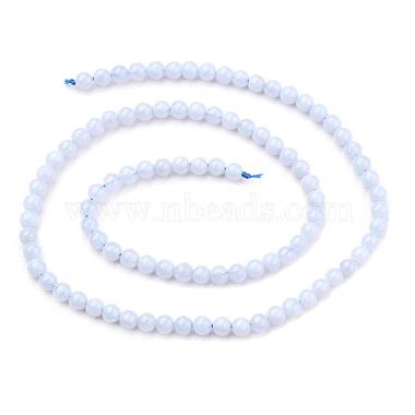 Natural Blue Chalcedony Bead Strands(X-G-R193-02-4mm)-6