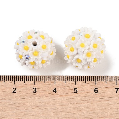 Handmade Luminous Polymer Clay Rhinestone Beads(CLAY-H003-04C)-4