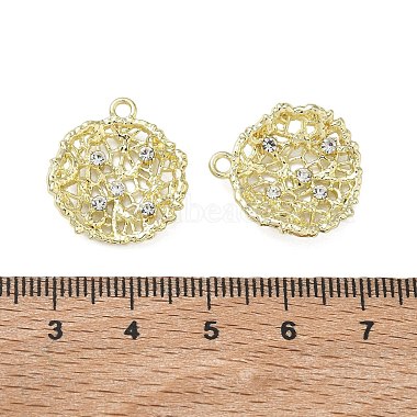 Alloy Rhinestone Pendants Round Charms(RB-CBA7D90-04G-A)-3
