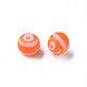 Perles acryliques à rayures opaques(MACR-S373-27D-04)-1