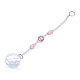 Faceted Crystal Glass Ball Chandelier Suncatchers Prisms(AJEW-G025-A01)-2