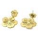 Hollow Out Flower Titanium Steel Dangle Stud Earrings for Women(EJEW-G360-01B)-2