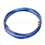 Round Aluminum Wire, Bendable Metal Craft Wire, for DIY Arts and Craft Projects, Blue, 20 Gauge, 0.8mm, 5m/roll(16.4 Feet/roll)(AW-D009-0.8mm-5m-09)