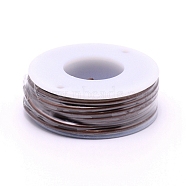 Matte Round Aluminum Wire, with Spool, Coconut Brown, 12 Gauge, 2mm, 5.8m/roll(AW-G001-M-2mm-15)