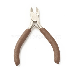 Iron Jewelry Pliers, Side Cutting Pliers, Camel, 10.7x7.4x1cm(PT-F005-03)