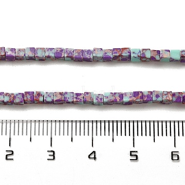 brins de perles de jaspe impérial de synthèse(G-B064-A39)-5