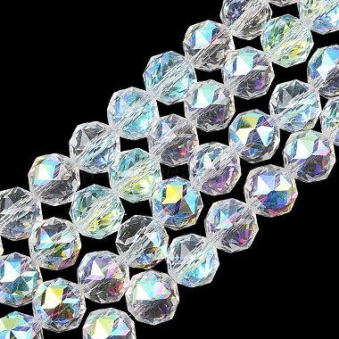 Transparent Electroplate Glass Beads Strands(EGLA-N002-34C-B02)-1