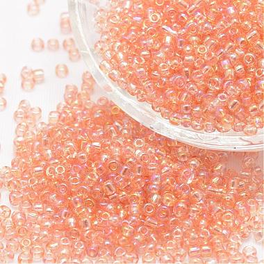 Light Salmon Glass Beads